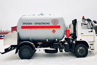 Газовоз-автоцистерна 14,5 м3 на базе КАМАЗ