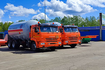 Газовоз-автоцистерна 22 м3 на базе КАМАЗ