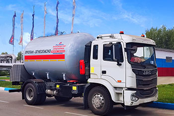Газовоз-автоцистерна 14,6 м3 на базе JAC N200