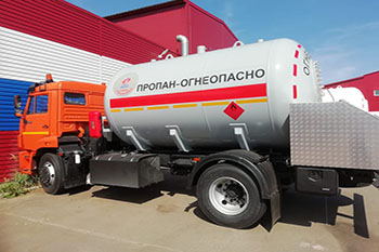 Газовоз-автоцистерна 12 м3 на базе КАМАЗ 43253