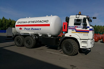 Газовоз-автоцистерна 11.5 м3 на базе КАМАЗ